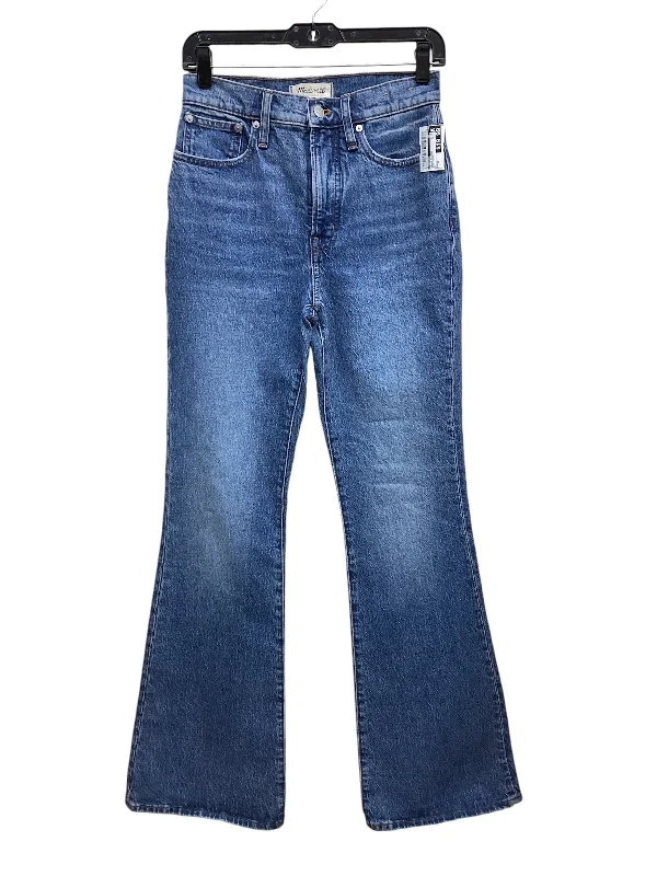 American Style Jeans Flared By Madewell In Blue Denim, Size: 2