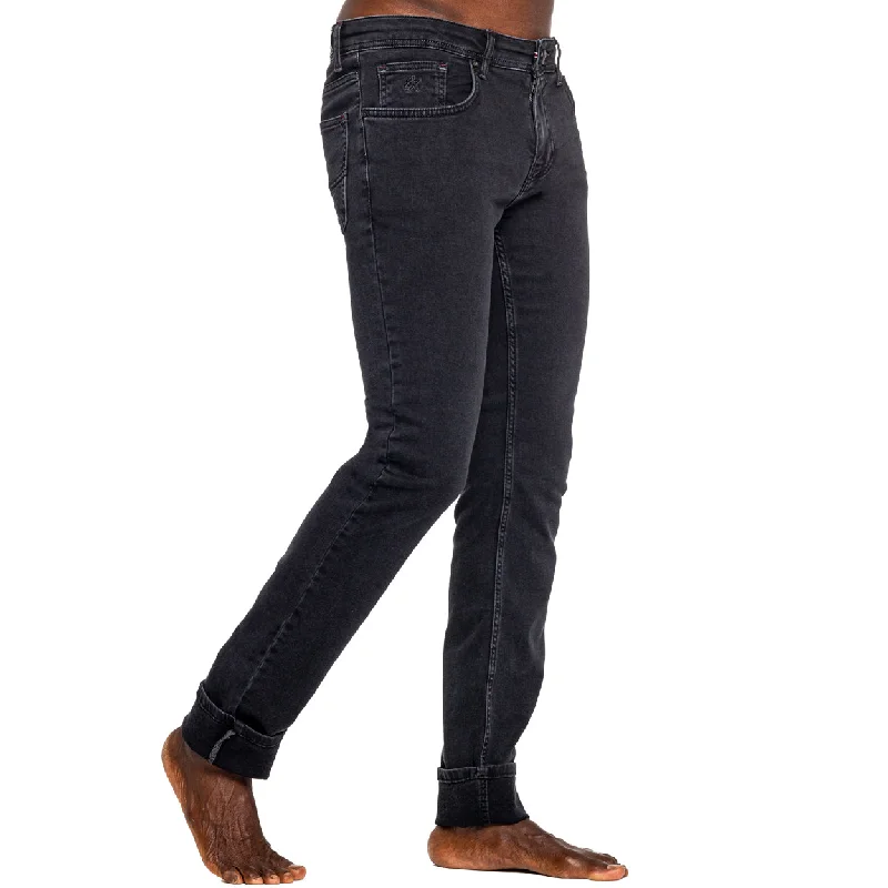 Comfortable down Black Slim Fit Jeans
