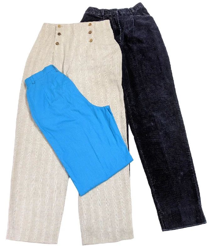 Warm Chic Outfits Vintage 80s High Waist Pants 25 lbs