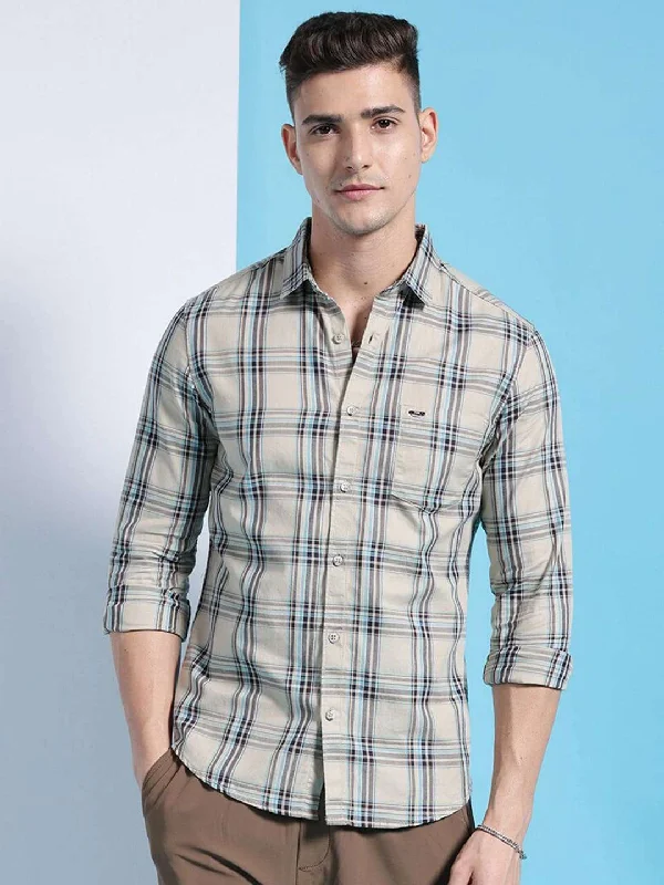 Comfortable Wear Men's Checked Shirt