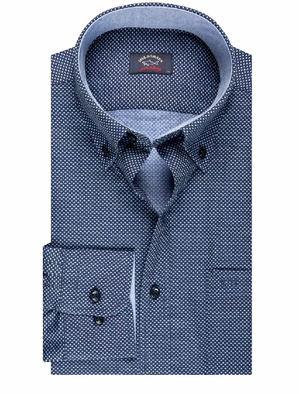 Modern Chic Diamond Shirt Navy