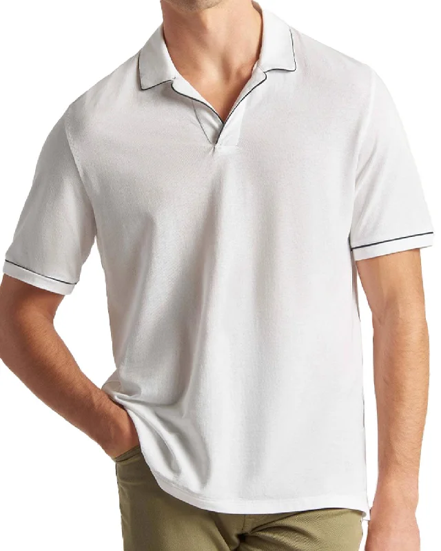 Casual Choice White Open Collar Polo