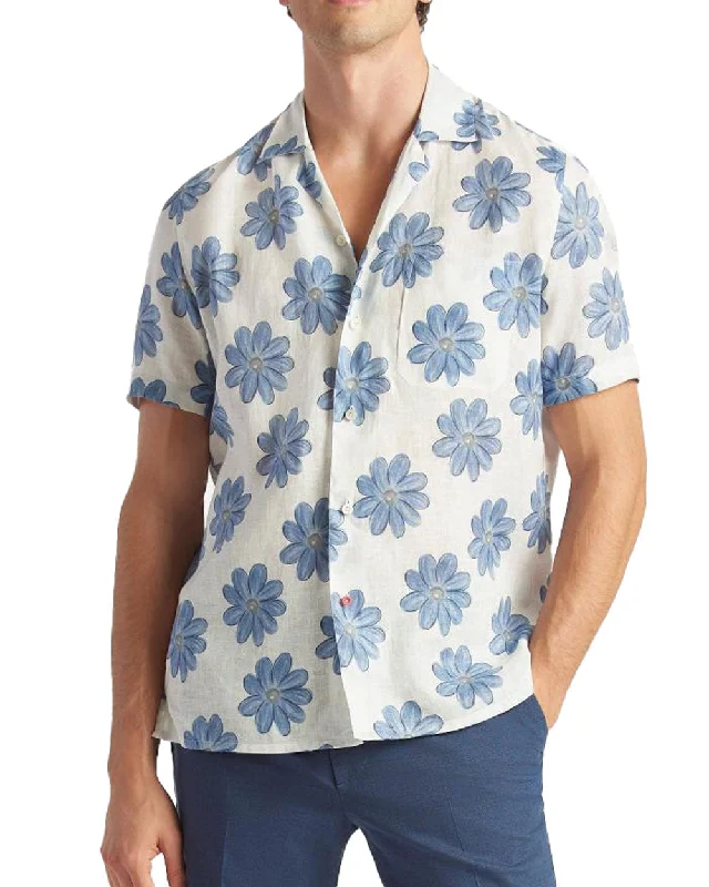 Exquisite Tailoring Macro Floral Print Sportshirt