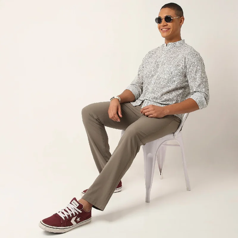 Weekend Comfort Wear Regular Fit Printed Shirt