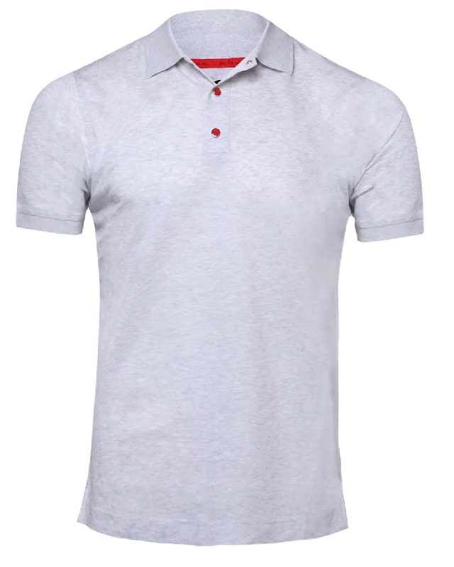 Fashionable Items Light Grey Snap Polo