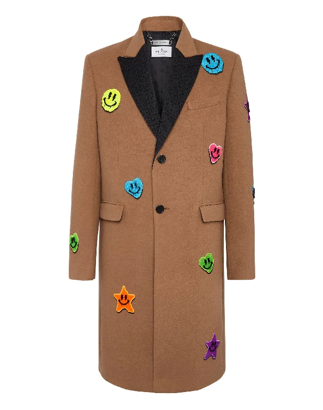 Sporty Elegance Long Coat