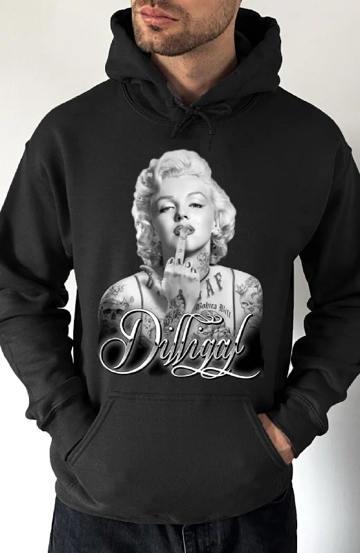 Cool Breeze At Night Marilyn Kiss Attitude Pullover Hoodie