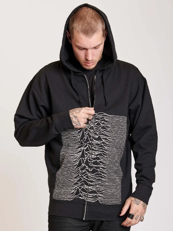 Tropical Style Joy Division Unknown Pleasures Zip Up Hoodie