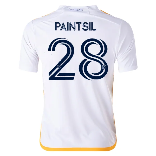 Comfy Layers adidas Youth LA Galaxy Joseph Paintsil Home Jersey 24/25 (White/Yellow/Navy)