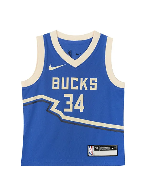 Design Perception Juvenile Nike 2024-25 City Edition Giannis Antetokounmpo Swingman Jersey