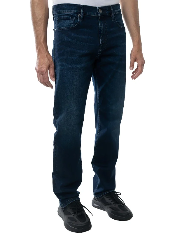 Spiritual Vitality Mens Denim Straight Leg Jeans