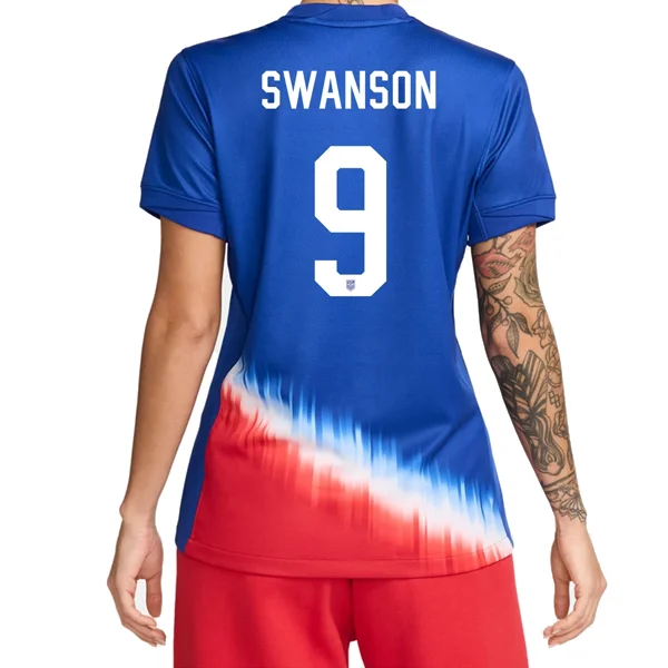 Soft Trends Nike Womens United States Mallory Swanson Away Jersey 24/25 (Old Royal/White)