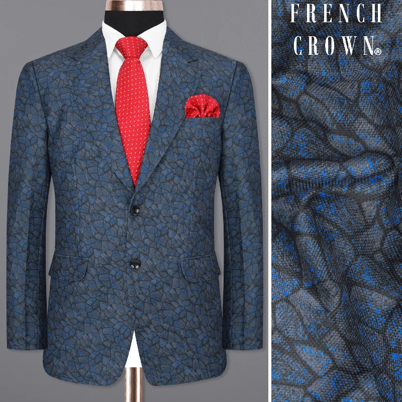 Everyday Comfort Arsenic with Mirage Black Designer Blazer