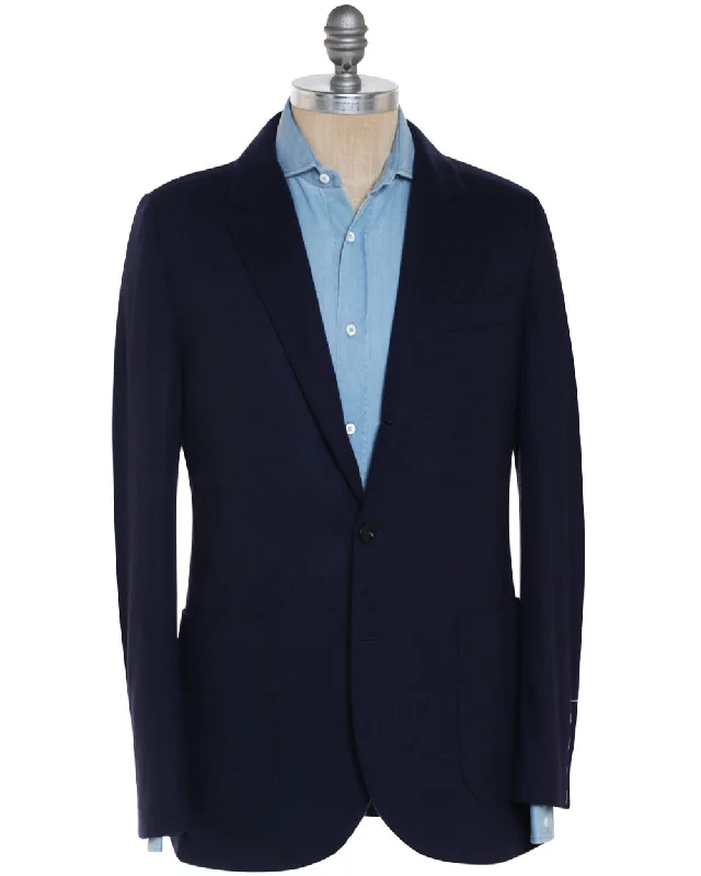 End Of The Year Cobalt Cashmere Solid Sportcoat