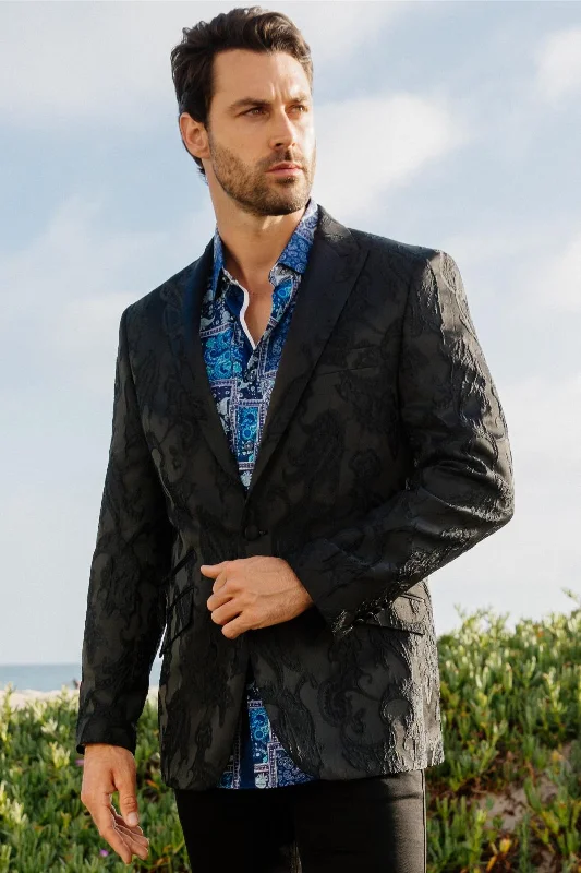 French Retro Mens Modern Fit Evening Blazer