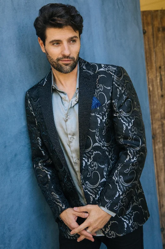Thin Design Mens Modern Fit Evening Blazer