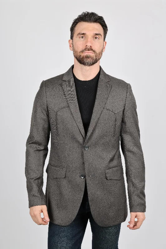 Outdoor Trend Men's Western Sport Coat with Elbow Patch