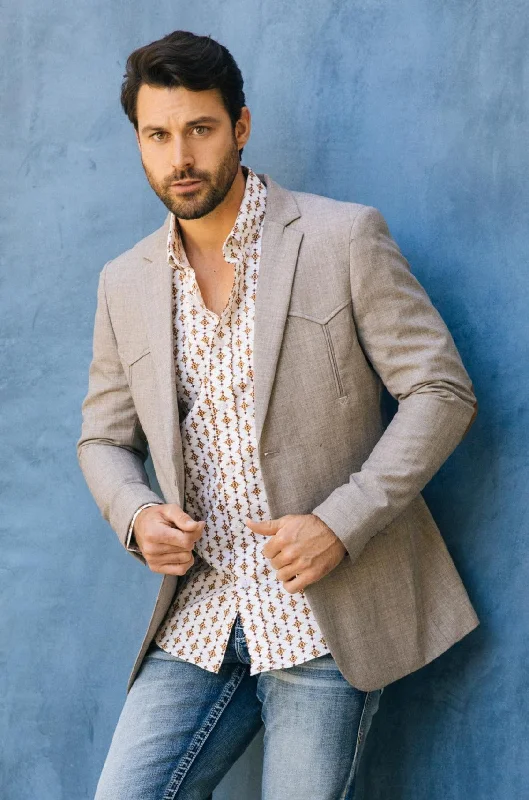 Sports Design Men's Western Sport Coat with Elbow Patch
