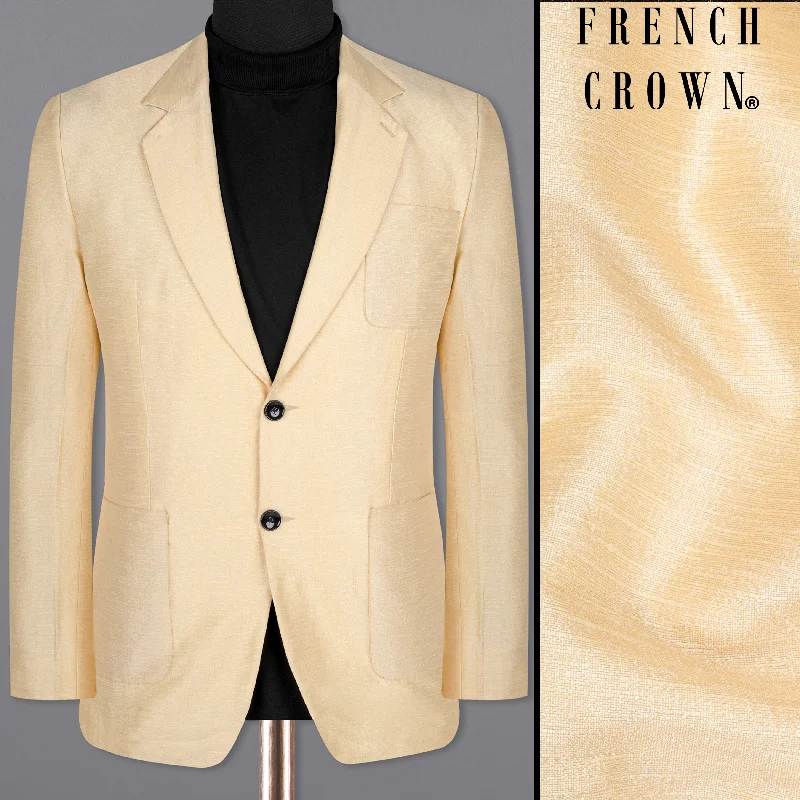 Soft Layers Peach Puff Designer Blazer