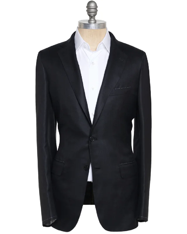 Simple Solid Color Slate Silk Blend New Plume Sportcoat