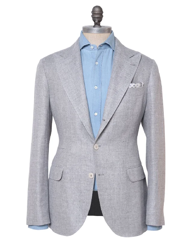 Low-key Luxury Grey Linen Blend Sportcoat