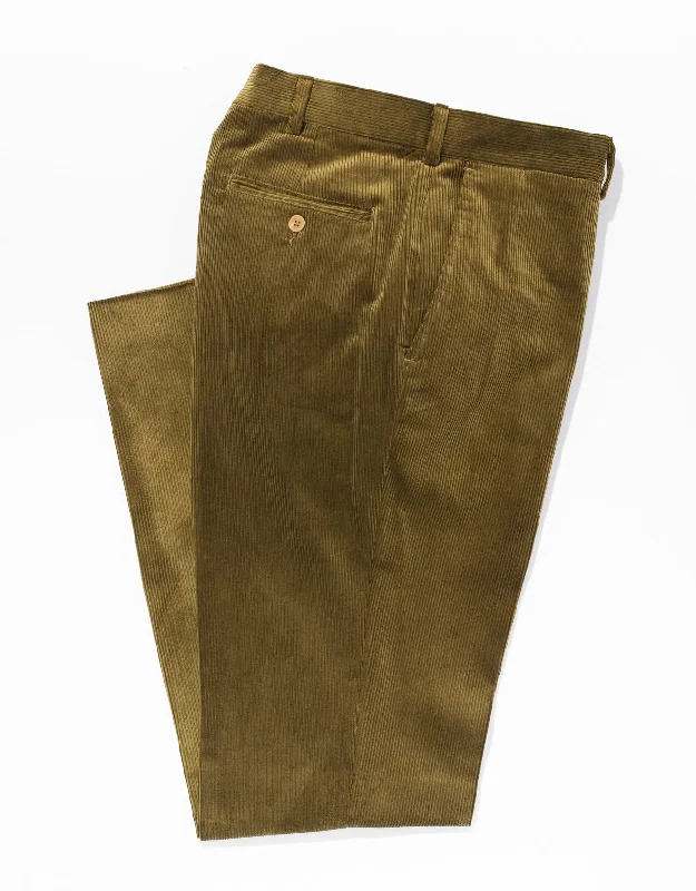 Cozy Fitting BROWN/OLIVE CORDUROY PANTS