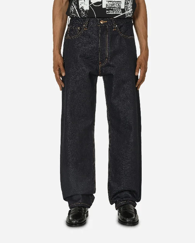 Youthful Vitality Skateboarding Baggy 5-Pocket Jeans Rigid Gold Blue