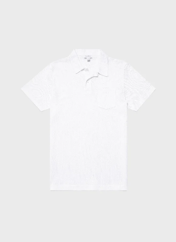 Comfortable Fashion Men's Riviera Polo Shirt in White